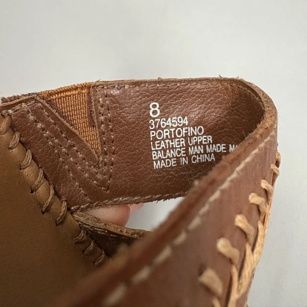 Dr. Scholl's Air Pillo Thong Leather Sandals Womens Flip Flops Wedge Shoes Sz 8 - Picture 5 of 12